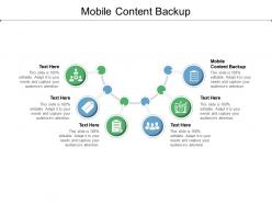 Mobile content backup ppt powerpoint presentation icon graphics example cpb