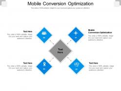 Mobile conversion optimization ppt powerpoint presentation outline example cpb