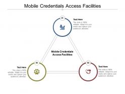 Mobile credentials access facilities ppt powerpoint presentation infographic template graphics cpb