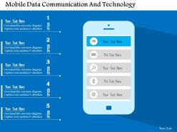 Mobile data communication and technology flat powerpoint design