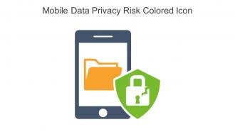 Mobile Data Privacy Risk Colored Icon In Powerpoint Pptx Png And Editable Eps Format