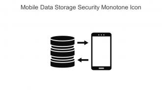 Mobile Data Storage Security Monotone Icon In Powerpoint Pptx Png And Editable Eps Format