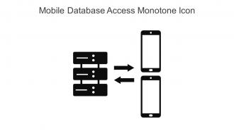 Mobile Database Access Monotone Icon In Powerpoint Pptx Png And Editable Eps Format