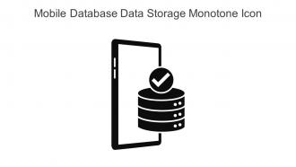 Mobile Database Data Storage Monotone Icon In Powerpoint Pptx Png And Editable Eps Format