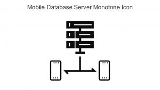 Mobile Database Server Monotone Icon In Powerpoint Pptx Png And Editable Eps Format