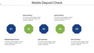 Mobile Deposit Check Ppt Powerpoint Presentation Portfolio Introduction Cpb