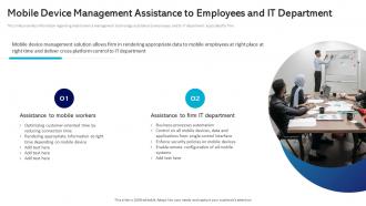 Mobile Device Management Assistance Management And Monitoring