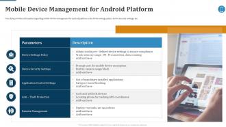 Mobile Device Management For Android Platform Effective Mobile Device Management