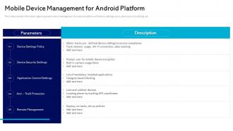 Mobile Device Management For Android Platform Management And Monitoring
