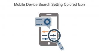 Mobile Device Search Setting Colored Icon In Powerpoint Pptx Png And Editable Eps Format