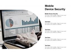 Mobile device security ppt powerpoint presentation ideas cpb