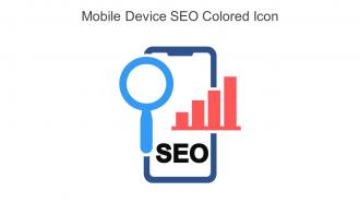 Mobile Device SEO Colored Icon In Powerpoint Pptx Png And Editable Eps Format