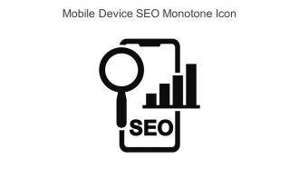 Mobile Device SEO Monotone Icon In Powerpoint Pptx Png And Editable Eps Format