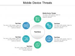 Mobile device threats ppt powerpoint presentation outline example file cpb
