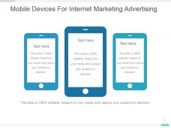 Mobile devices for internet marketing advertising ppt graphic