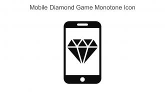 Mobile Diamond Game Monotone Icon In Powerpoint Pptx Png And Editable Eps Format