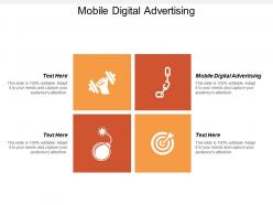 Mobile digital advertising ppt powerpoint presentation infographic template grid cpb
