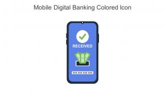 Mobile Digital Banking Colored Icon In Powerpoint Pptx Png And Editable Eps Format