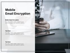 Mobile email encryption ppt powerpoint presentation infographics background cpb