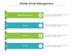 Mobile email management ppt powerpoint presentation gallery deck cpb