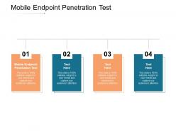 Mobile endpoint penetration test ppt powerpoint presentation pictures layout ideas cpb