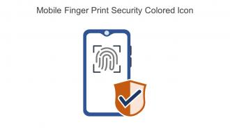 Mobile Finger Print Security Colored Icon In Powerpoint Pptx Png And Editable Eps Format