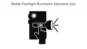 Mobile Flashlight Illumination Monotone Icon In Powerpoint Pptx Png And Editable Eps Format