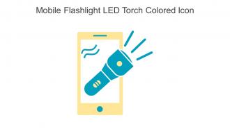 Mobile Flashlight Led Torch Colored Icon In Powerpoint Pptx Png And Editable Eps Format