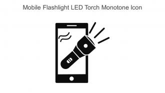 Mobile Flashlight Led Torch Monotone Icon In Powerpoint Pptx Png And Editable Eps Format