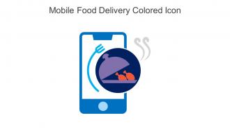 Mobile Food Delivery Colored Icon In Powerpoint Pptx Png And Editable Eps Format