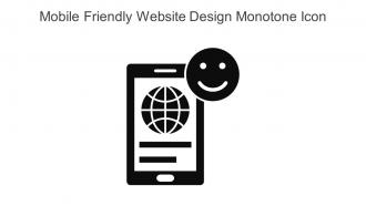 Mobile Friendly Website Design Monotone Icon In Powerpoint Pptx Png And Editable Eps Format