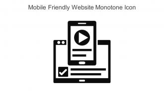 Mobile Friendly Website Monotone Icon In Powerpoint Pptx Png And Editable Eps Format