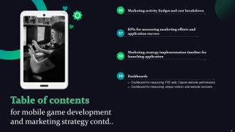 Mobile Game Development And Marketing Strategy Powerpoint Presentation Slides Compatible Graphical