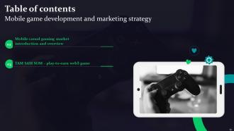 Mobile Game Development And Marketing Strategy Powerpoint Presentation Slides Interactive Graphical