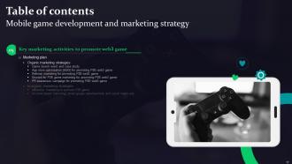Mobile Game Development And Marketing Strategy Powerpoint Presentation Slides Attractive Graphical