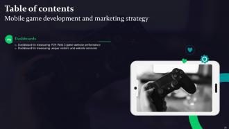 Mobile Game Development And Marketing Strategy Powerpoint Presentation Slides Unique Captivating