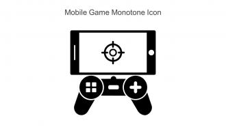 Mobile Game Monotone Icon