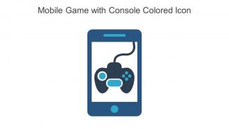 Mobile Game With Console Colored Icon In Powerpoint Pptx Png And Editable Eps Format