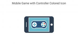 Mobile Game With Controller Colored Icon In Powerpoint Pptx Png And Editable Eps Format