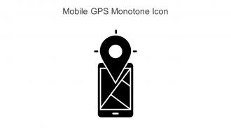 Mobile GPS Monotone Icon In Powerpoint Pptx Png And Editable Eps Format
