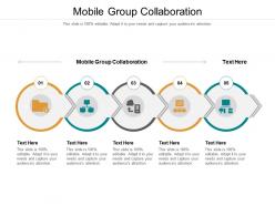Mobile group collaboration ppt powerpoint icon background images cpb