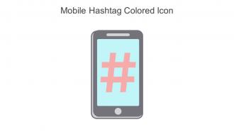 Mobile Hashtag Colored Icon In Powerpoint Pptx Png And Editable Eps Format