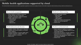 Mobile Health Applications Supported By Cloud Comprehensive Guide To Mobile Cloud Computing