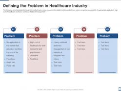 Mobile health investor funding elevator pitch deck ppt template