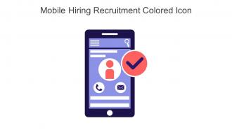 Mobile Hiring Recruitment Colored Icon In Powerpoint Pptx Png And Editable Eps Format