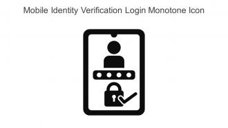 Mobile Identity Verification Login Monotone Icon In Powerpoint Pptx Png And Editable Eps Format