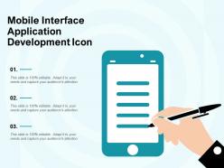 Mobile interface application development icon