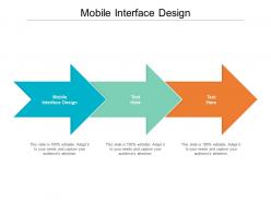 Mobile interface design ppt powerpoint presentation pictures smartart cpb