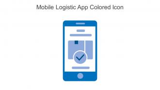 Mobile Logistic App Colored Icon In Powerpoint Pptx Png And Editable Eps Format