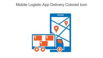 Mobile Logistic App Delivery Colored Icon In Powerpoint Pptx Png And Editable Eps Format